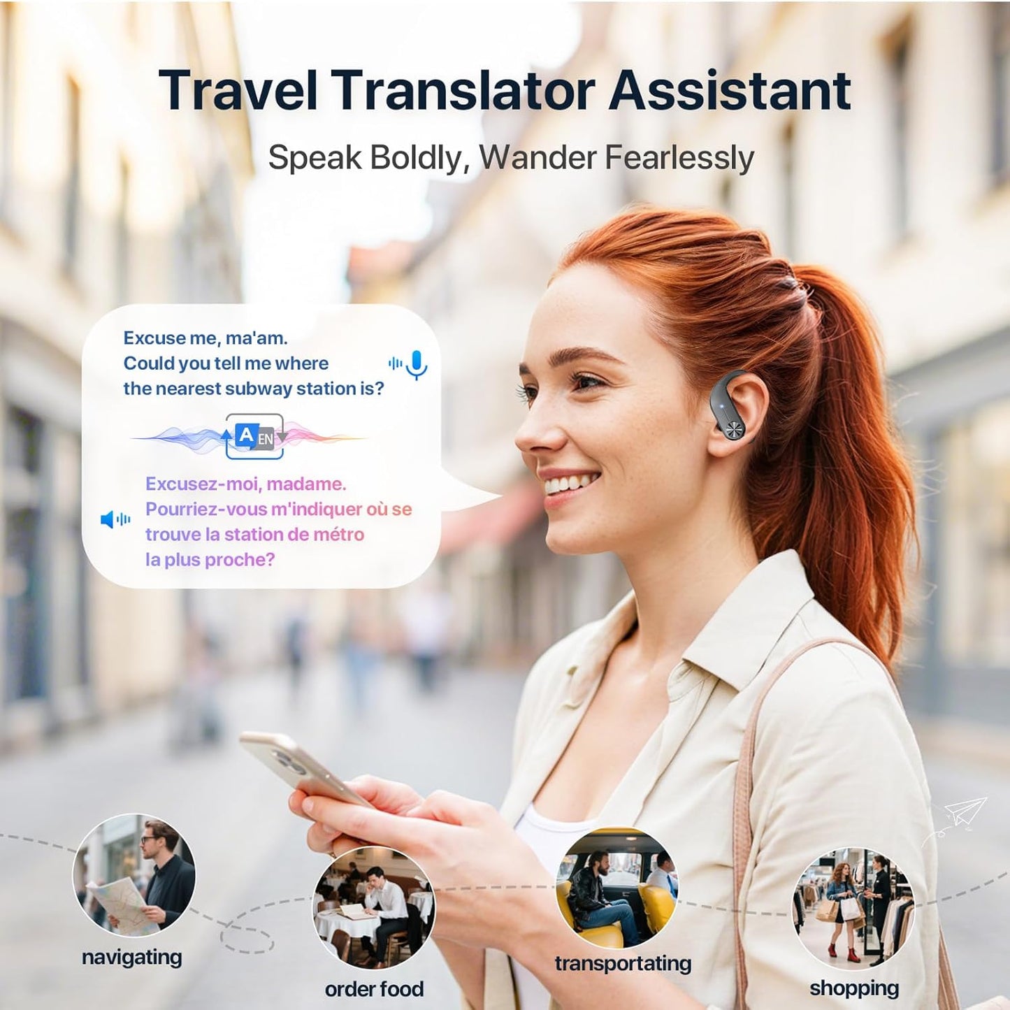 TalkEasy™ AI Translation Earbuds