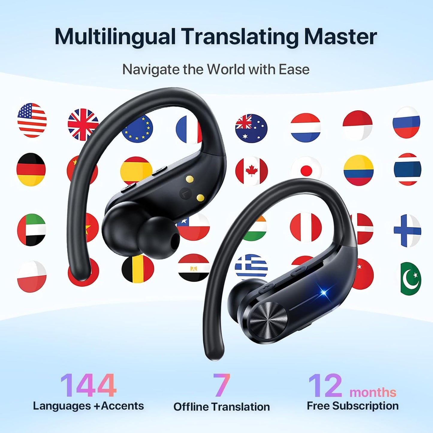 TalkEasy™ AI Translation Earbuds